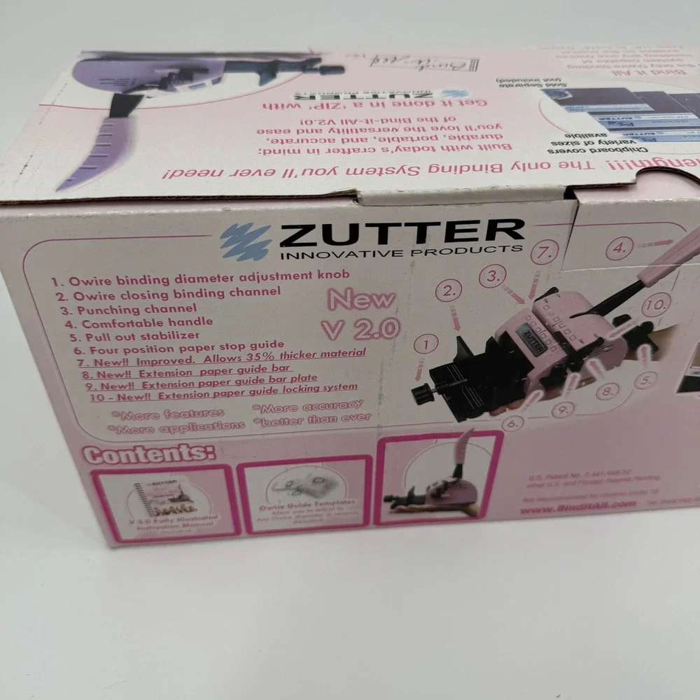 Zutter Bind It All Version 2.0 Original Wire Binding System‎ + Wires Bundle